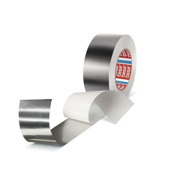 Tesa 50575 Aluminiumklebeband 120µm dick Isolierung 120mm x 50m mit weißem Liner - bis 160°C